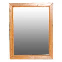 Mirror with fir frame.